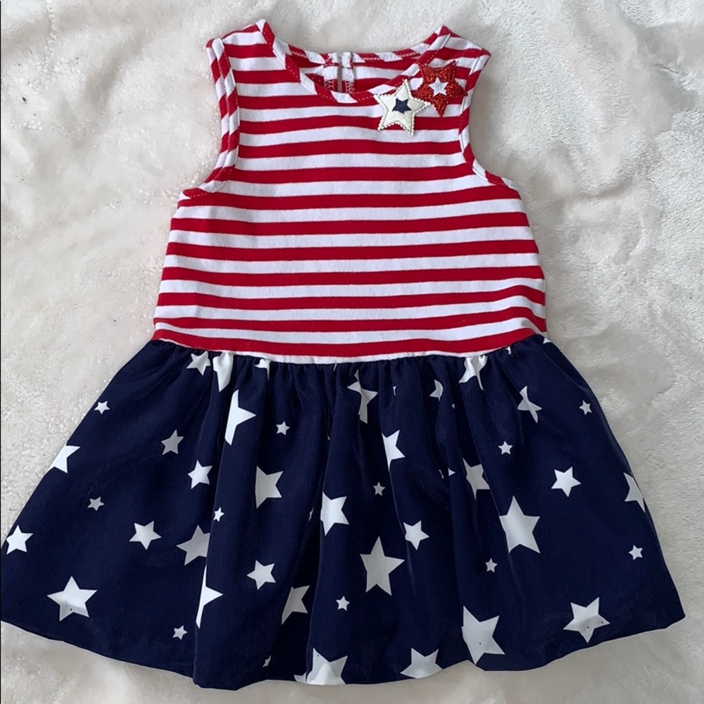 Marmellata Baby Girl Dress 18m Fourth of July Red Blue